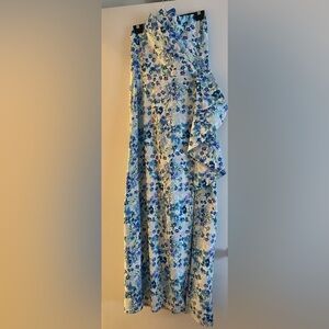 Parker Blue Floral Maxi Dress